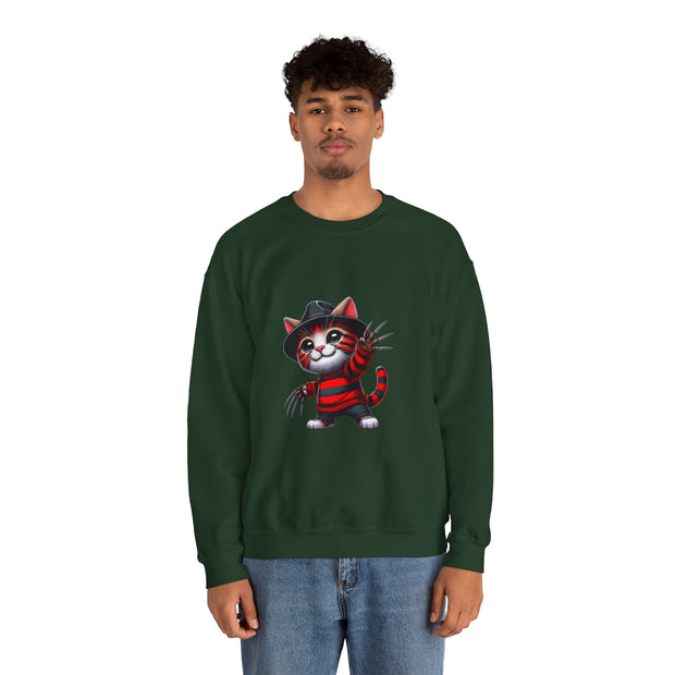 Horror Movie Cats Unisex Heavy Blend™ Crewneck Sweatshirt