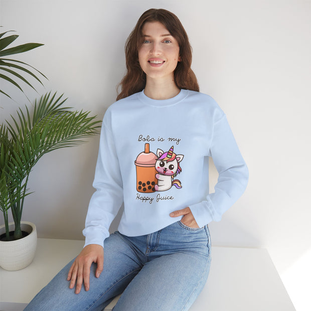 Unicorn Boba Unisex Heavy Blend™ Crewneck Sweatshirt