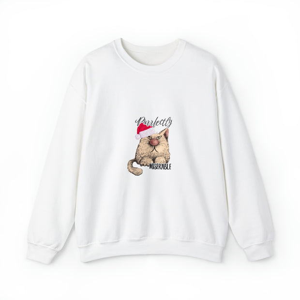 Christmas cat Unisex Heavy Blend™ Crewneck Sweatshirt