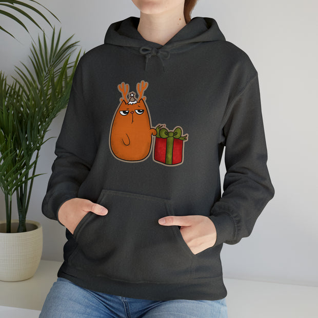 Christmas cat Unisex Heavy Blend™ Hooded Sweatshirt