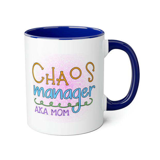 Chaos Manager Accent Mugs, 11oz