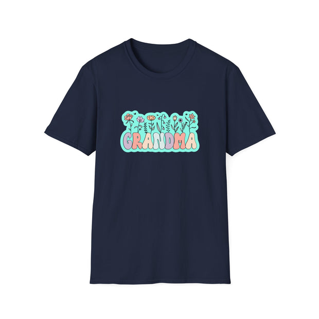 Grandma Flowers Unisex Softstyle T-Shirt