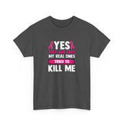 Breast Cancer Unisex Heavy Cotton Tee
