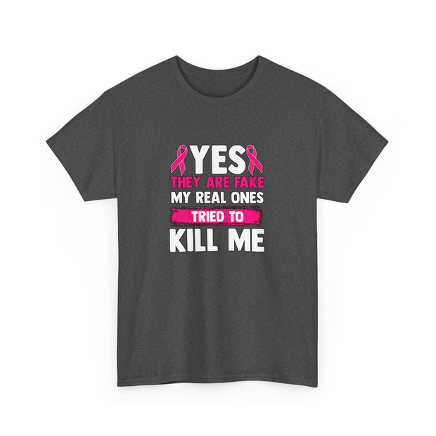 Breast Cancer Unisex Heavy Cotton Tee