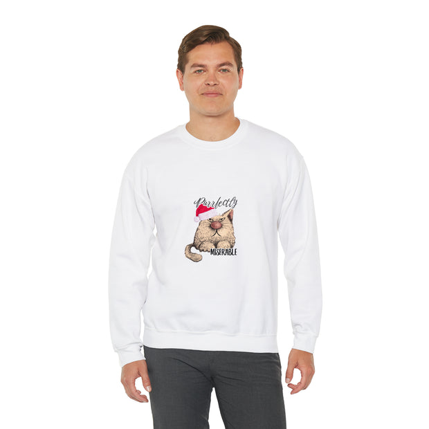 Christmas cat Unisex Heavy Blend™ Crewneck Sweatshirt