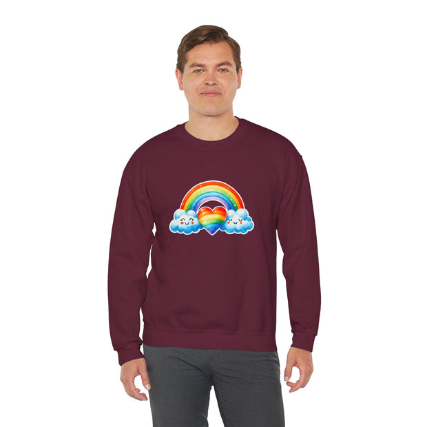 Rainbow Love Unisex Heavy Blend™ Crewneck Sweatshirt