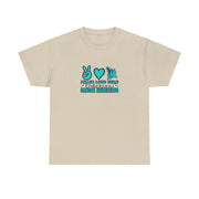 Peace Love Cure Unisex Heavy Cotton Tee