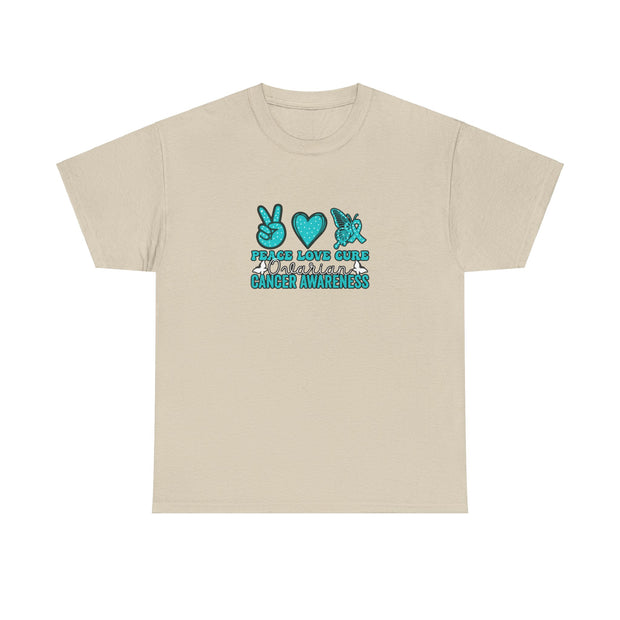 Peace Love Cure Unisex Heavy Cotton Tee