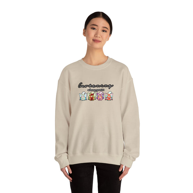 Gardening with my Gnomies Unisex Heavy Blend™ Crewneck Sweatshirt