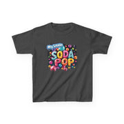Kids Soda Pop Tee, Fun T-Shirt, Cute Apparel for Kids, Gift for Birthdays, Playdate Outfit, Colorful Kidswear