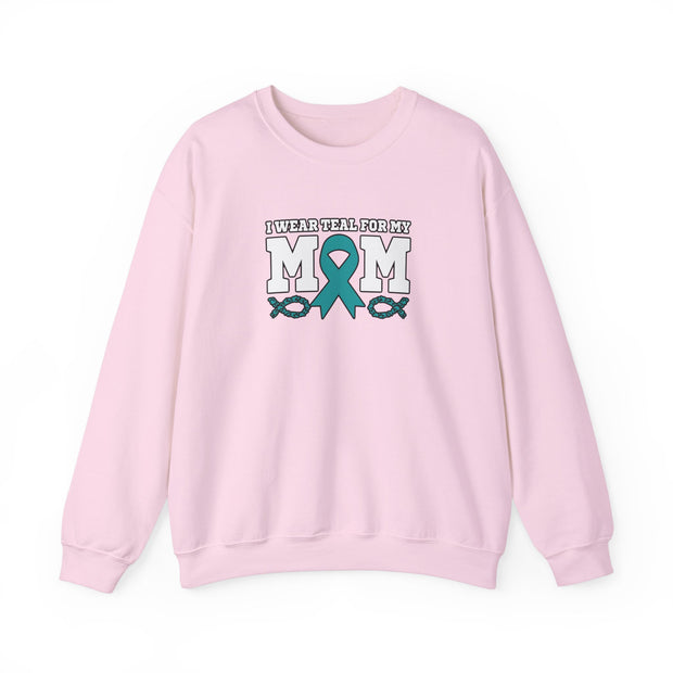 Teal for Mom Unisex Heavy Blend™ Crewneck Sweatshirt