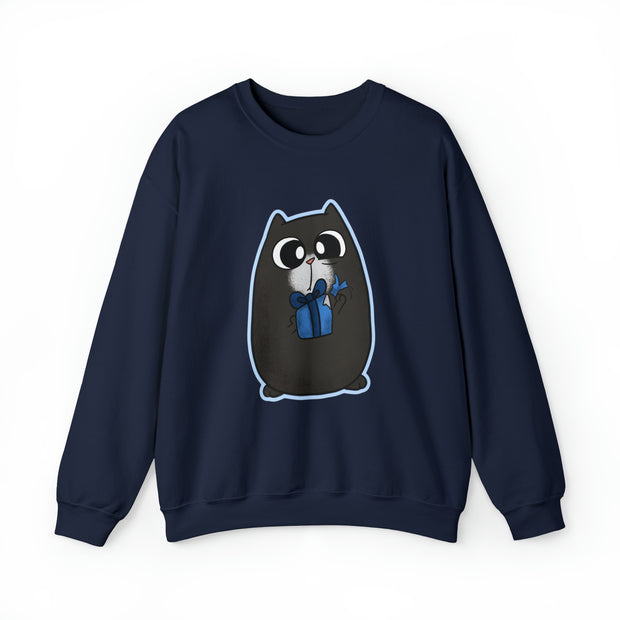 Christmas cat Unisex Heavy Blend™ Crewneck Sweatshirt