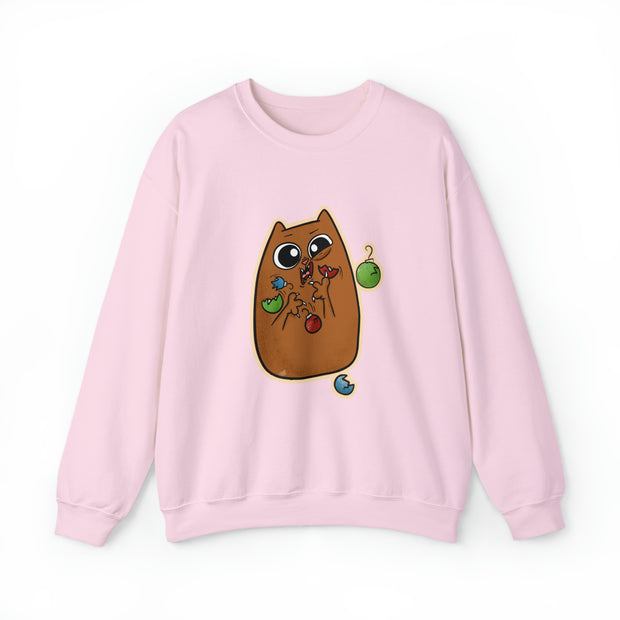 Christmas cat Unisex Heavy Blend™ Crewneck Sweatshirt