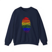 Pride Fingerprint Unisex Heavy Blend™ Crewneck Sweatshirt
