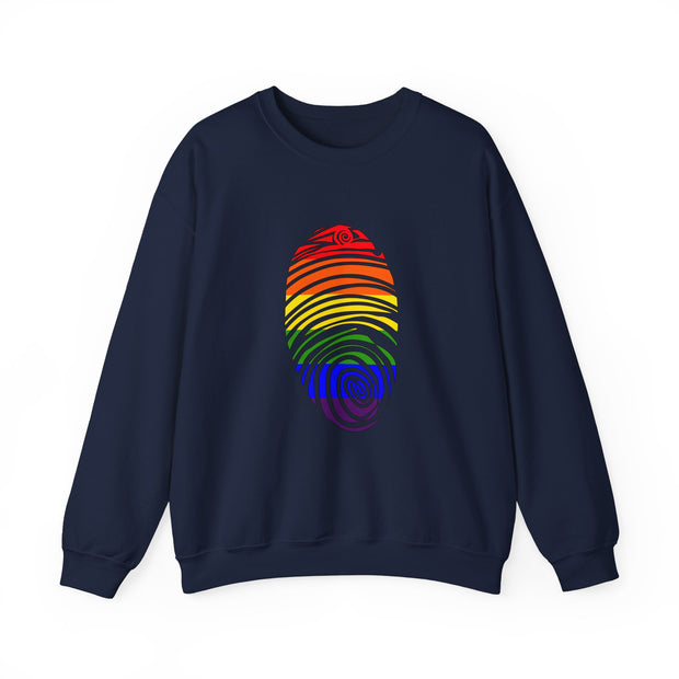 Pride Fingerprint Unisex Heavy Blend™ Crewneck Sweatshirt