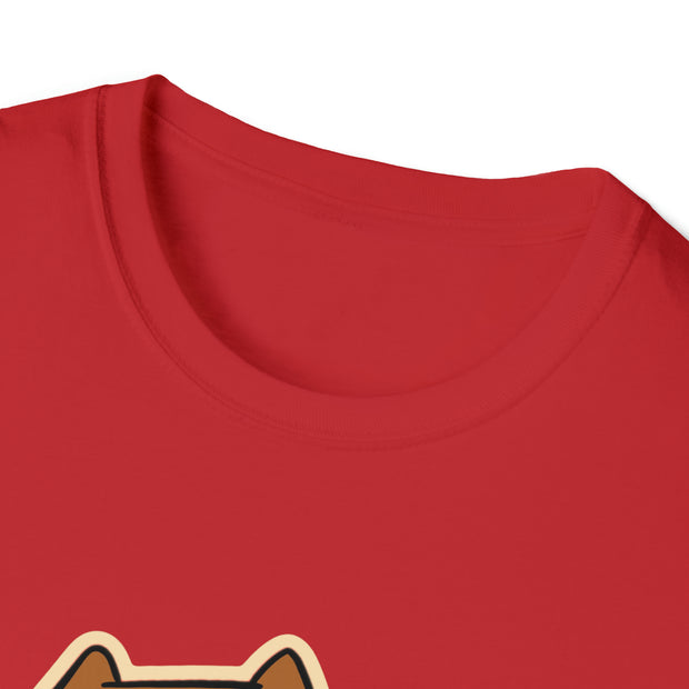 Christmas cat Unisex Softstyle T-Shirt
