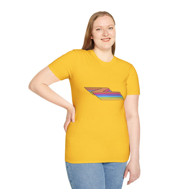 Z Striped Unisex Softstyle T-Shirt