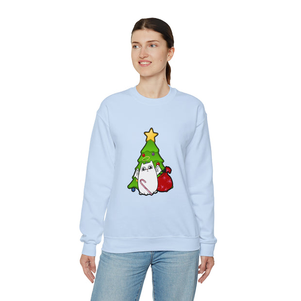 Christmas cat Unisex Heavy Blend™ Crewneck Sweatshirt
