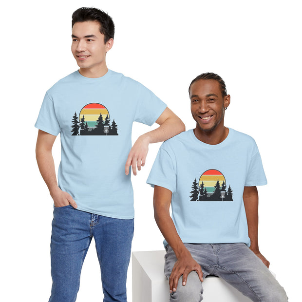 Retro Disc Golf Unisex Heavy Cotton Tee