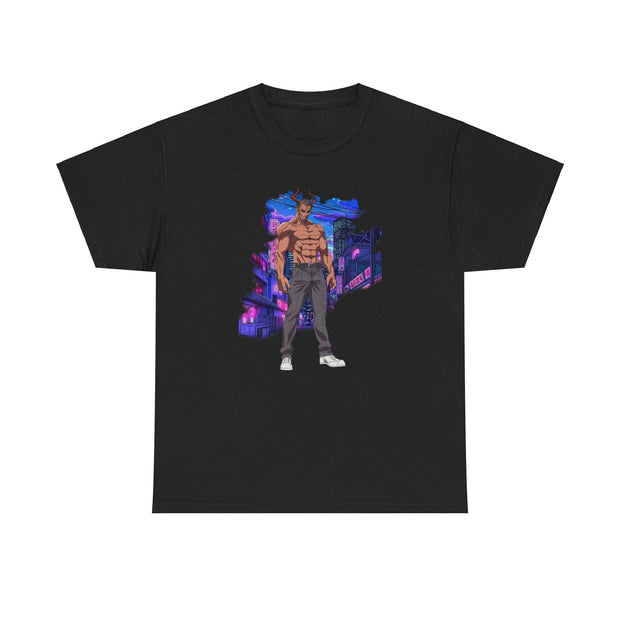 Anime Male Demon Unisex Heavy Cotton Tee