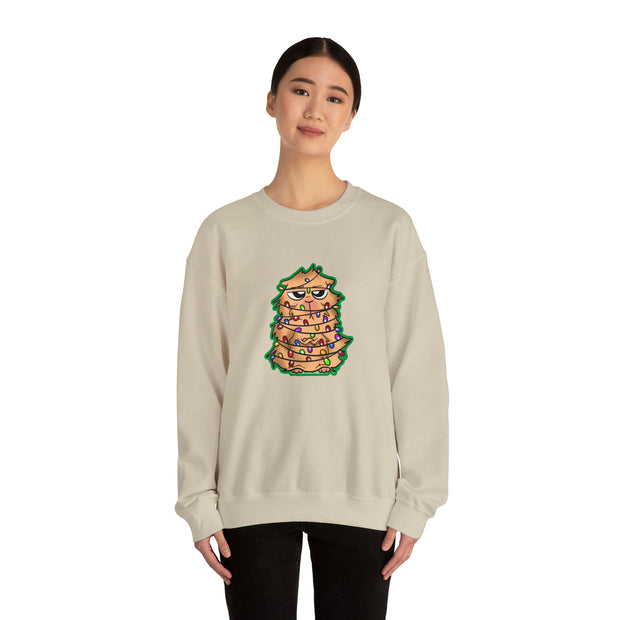 Christmas cat Unisex Heavy Blend™ Crewneck Sweatshirt
