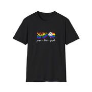 Peace Love and Pride Unisex Softstyle T-Shirt