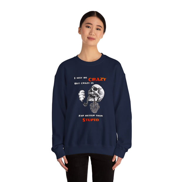 Crazy Skull Unisex Heavy Blend™ Crewneck Sweatshirt