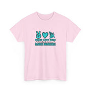 Peace Love Cure Unisex Heavy Cotton Tee