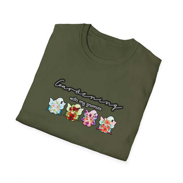 Gardening with my Gnomies Unisex Softstyle T-Shirt