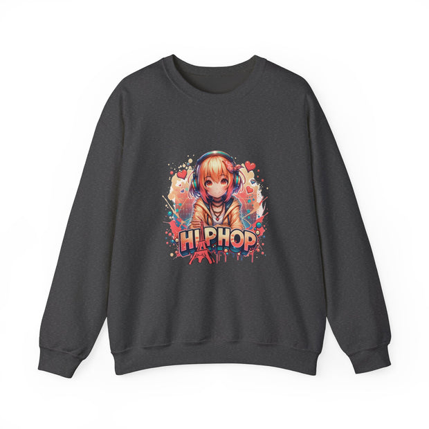 Graffiti Anime Girls Unisex Heavy Blend™ Crewneck Sweatshirt