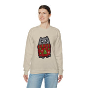 Christmas cat Unisex Heavy Blend™ Crewneck Sweatshirt