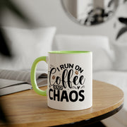 Coffee and Chaos Accent Mugs, 11oz