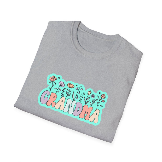 Grandma Flowers Unisex Softstyle T-Shirt