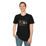 Peace Love and Camping Unisex Softstyle T-Shirt