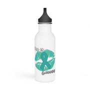 Kiss it Goodbye Ovarian Cancer Stainless Steel Water Bottle