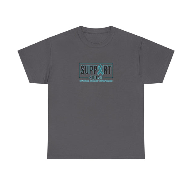 Ovarian Cancer Support Squad Unisex Heavy Cotton Tee