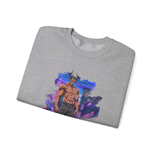 Anime Male Demon Unisex Heavy Blend™ Crewneck Sweatshirt
