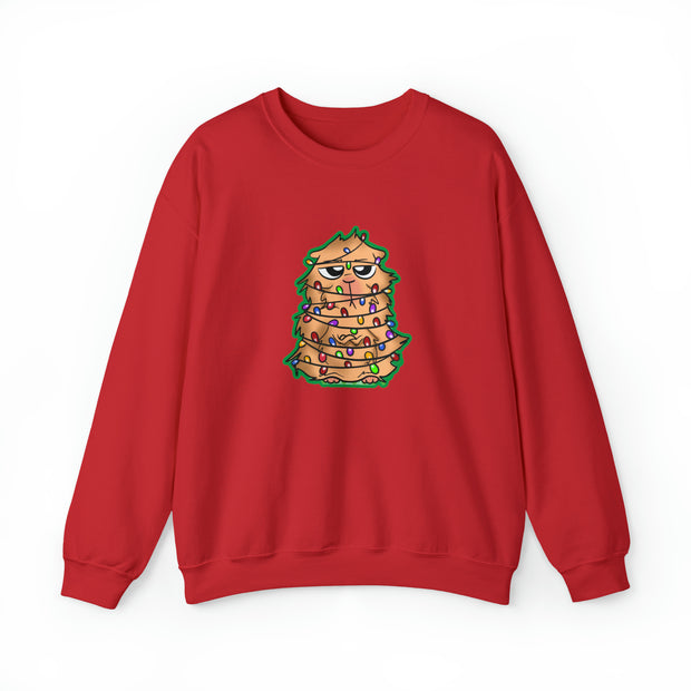 Christmas cat Unisex Heavy Blend™ Crewneck Sweatshirt