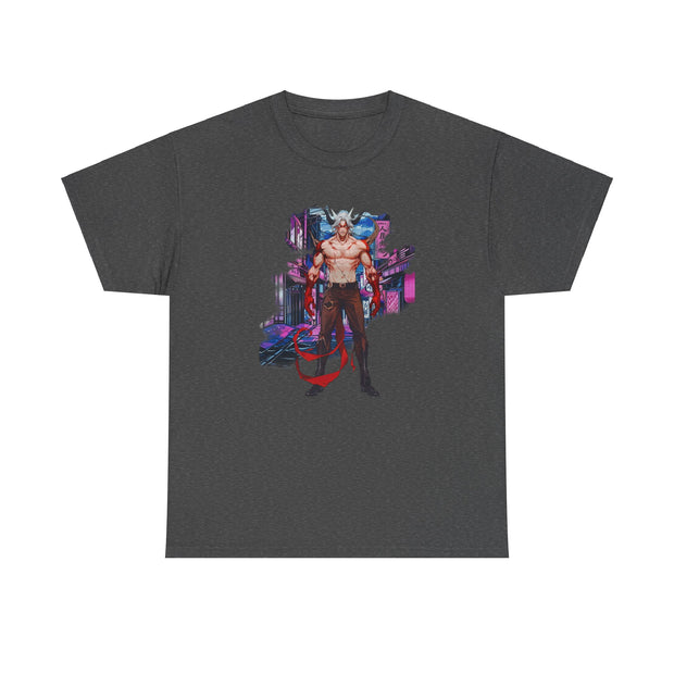 Anime Male Demon Unisex Heavy Cotton Tee