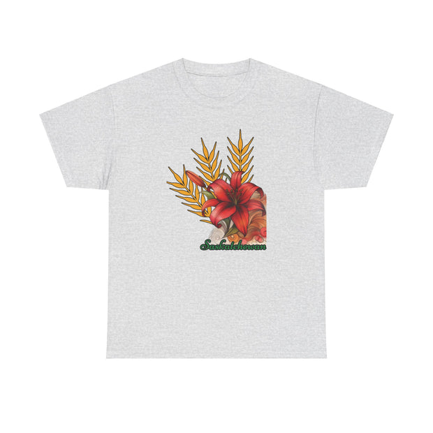 Saskatchewan Lily Unisex Heavy Cotton Tee