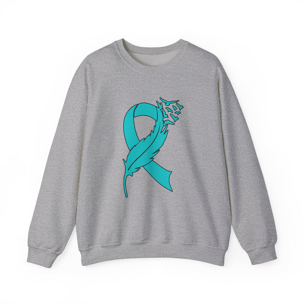 Teal Ribbon Unisex Heavy Blend™ Crewneck Sweatshirt