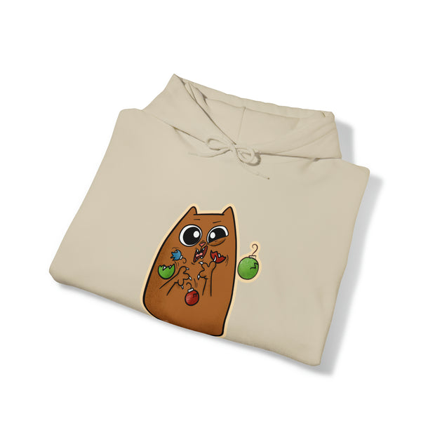Christmas Cat Unisex Heavy Blend™ Hooded Sweatshirt