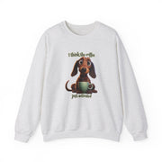 Funny Coffee Dog Unisex Heavy Blend™ Crewneck Sweatshirt