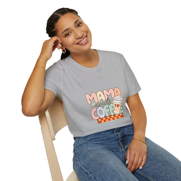 Mama needs Coffee Unisex Softstyle T-Shirt