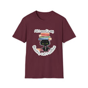 Books, Cat & Coffee Unisex Softstyle T-Shirt
