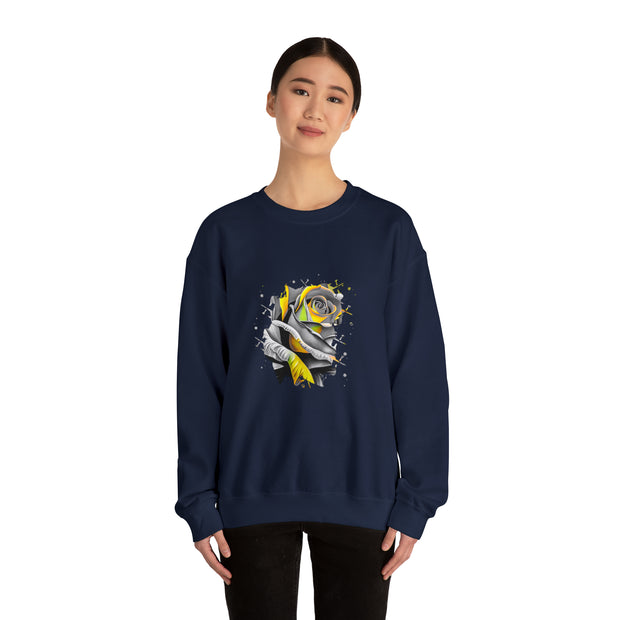 Rose Unisex Heavy Blend™ Crewneck Sweatshirt