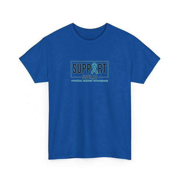 Ovarian Cancer Support Squad Unisex Heavy Cotton Tee