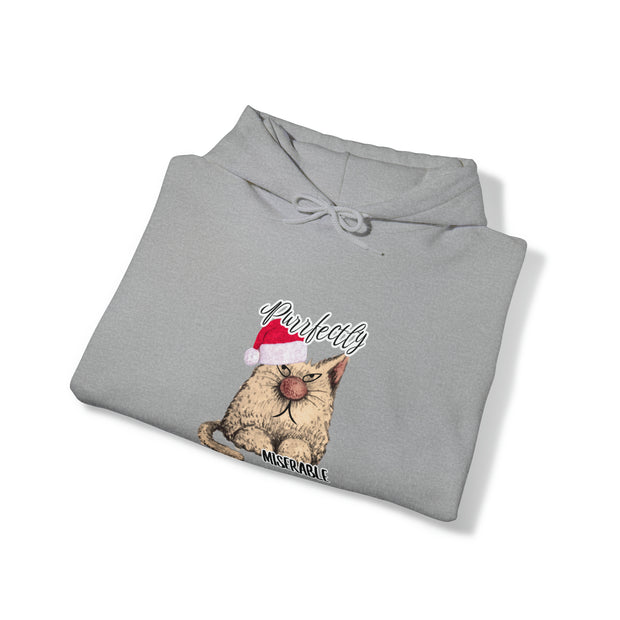 Christmas cat Unisex Heavy Blend™ Hooded Sweatshirt