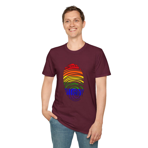 Pride Fingerprint Unisex Softstyle T-Shirt
