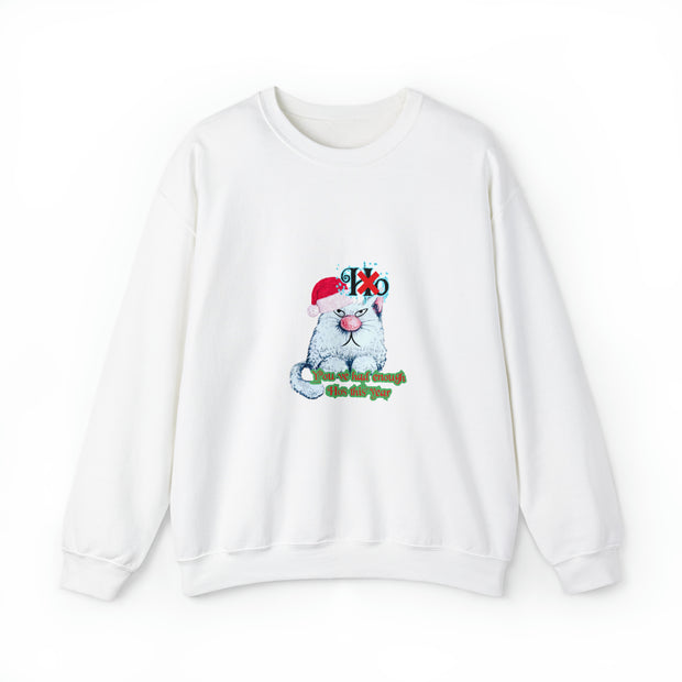 Christmas cat Unisex Heavy Blend™ Crewneck Sweatshirt